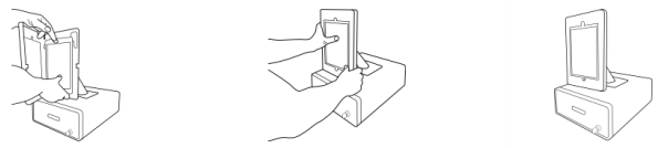 Securing iPad into the frame