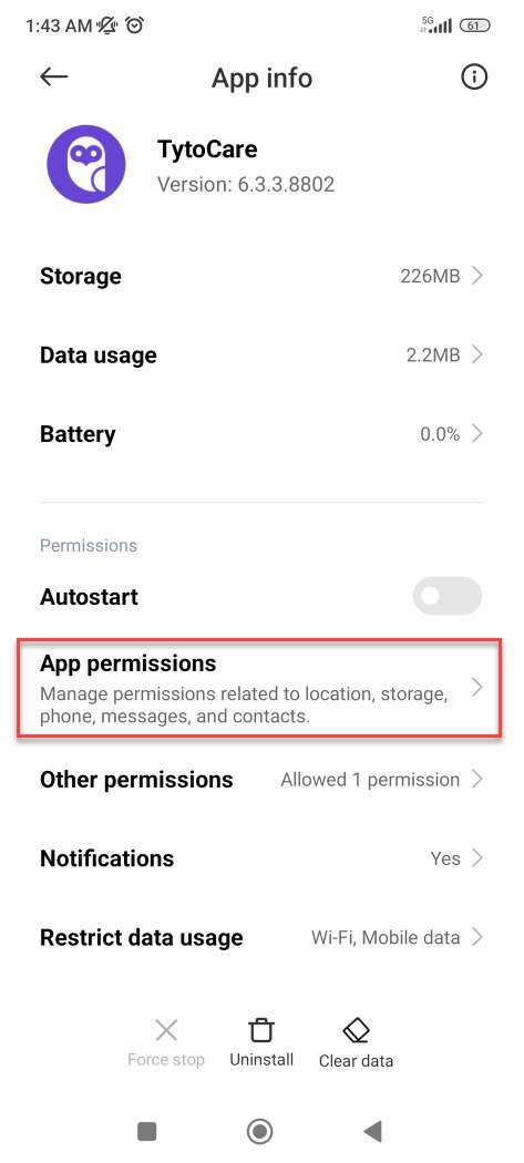 App Info
