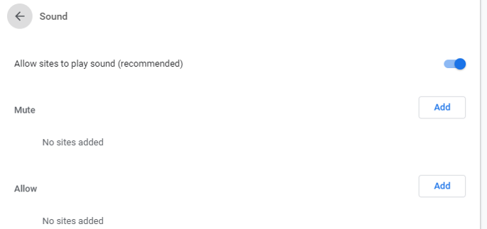 Allowed Sound List
