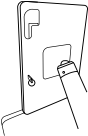 Unlocking the iPad frame with key